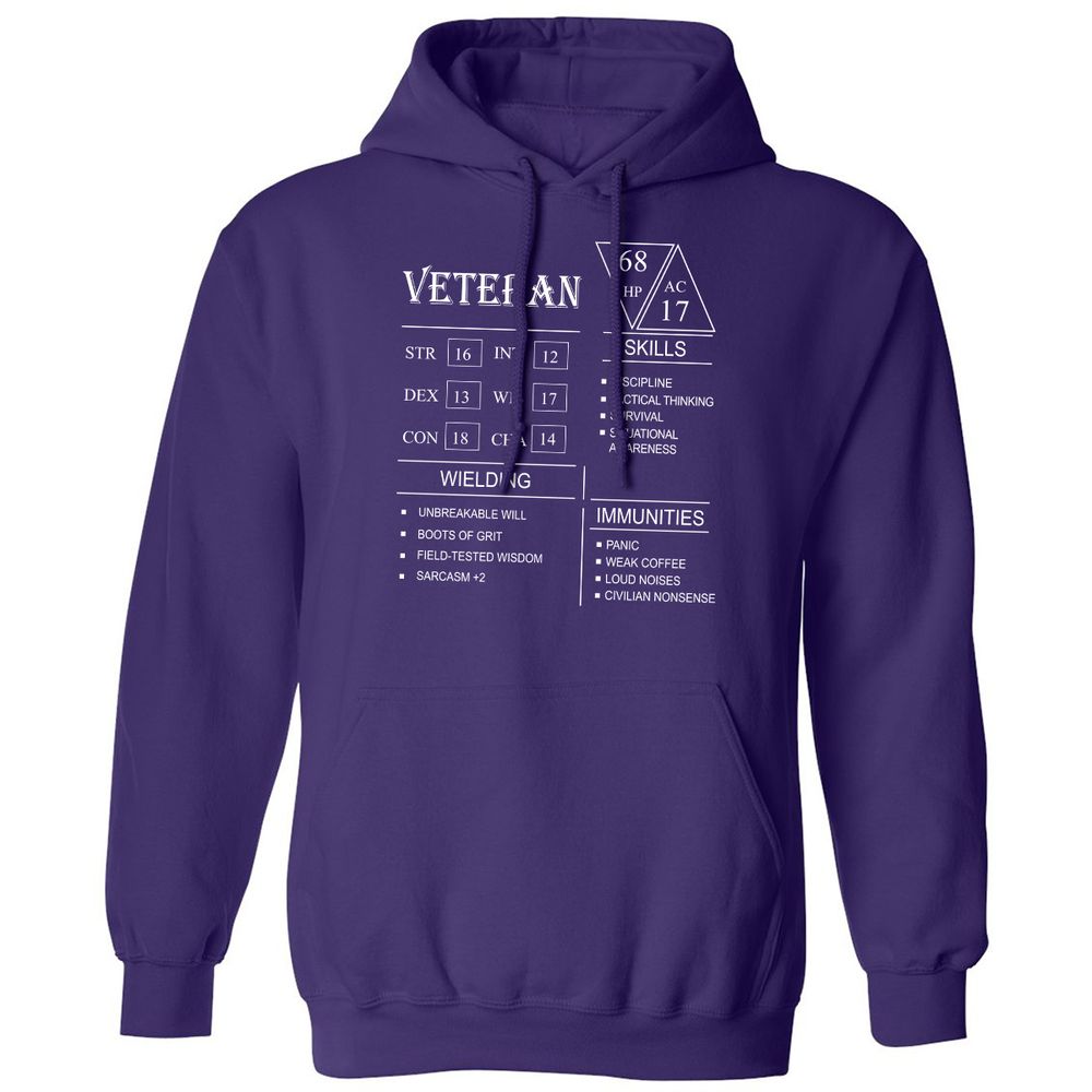Veteran New Classic Unisex Hoodie - Purple - 6