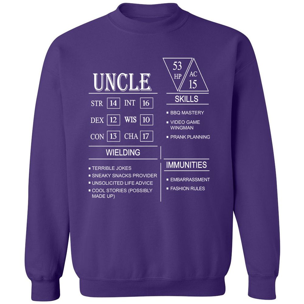 Uncle Stats Classic Unisex Sweatshirt - Purple - 6