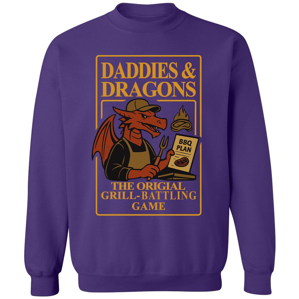 Daddies & Dragons Classic Unisex Sweatshirt - Purple - 6