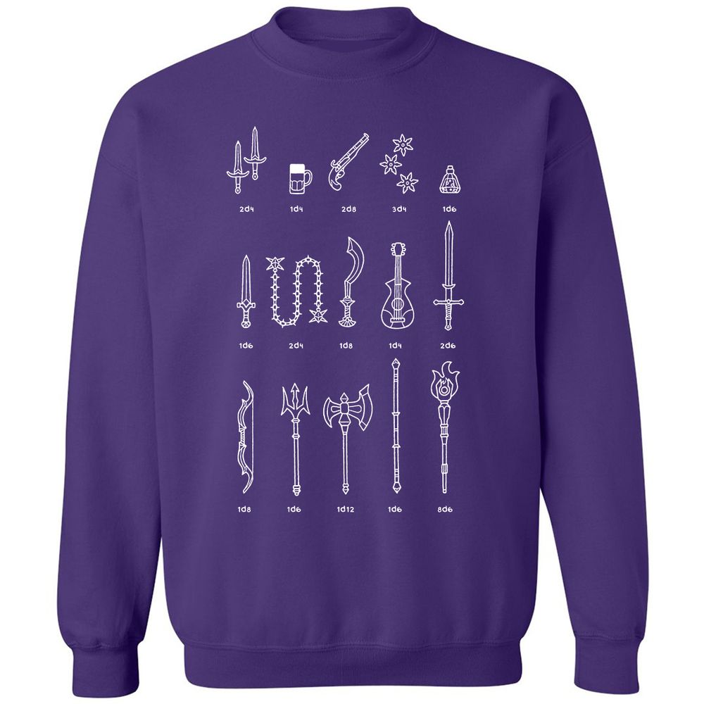 Damage Dealer RPG Classic Unisex Sweatshirt - Purple - 6