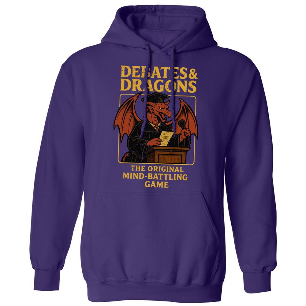 Debates & Dragons Classic Unisex Hoodie - Purple - 6