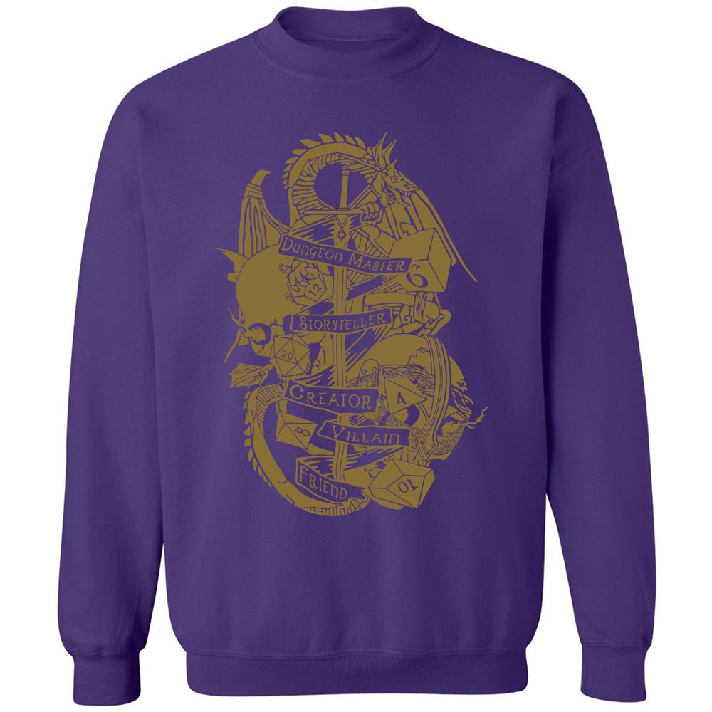 Dungeon Master Dragon Classic Unisex Sweatshirt - Purple - 6