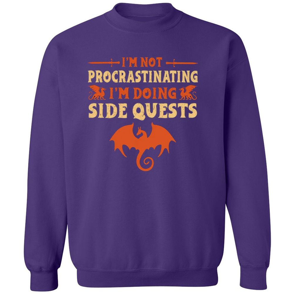 I'm Doing Side Quests Classic Unisex Sweatshirt - Purple - 6