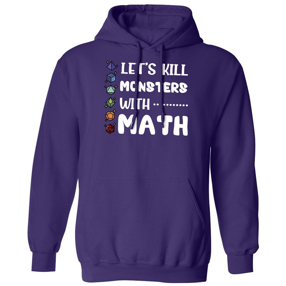 Let's Kill Monsters With Math Classic Unisex Hoodie - Purple - 6