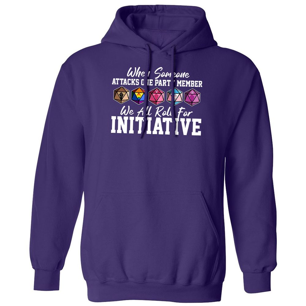 LGBT Roll For Initiative Classic Unisex Hoodie - Purple - 6
