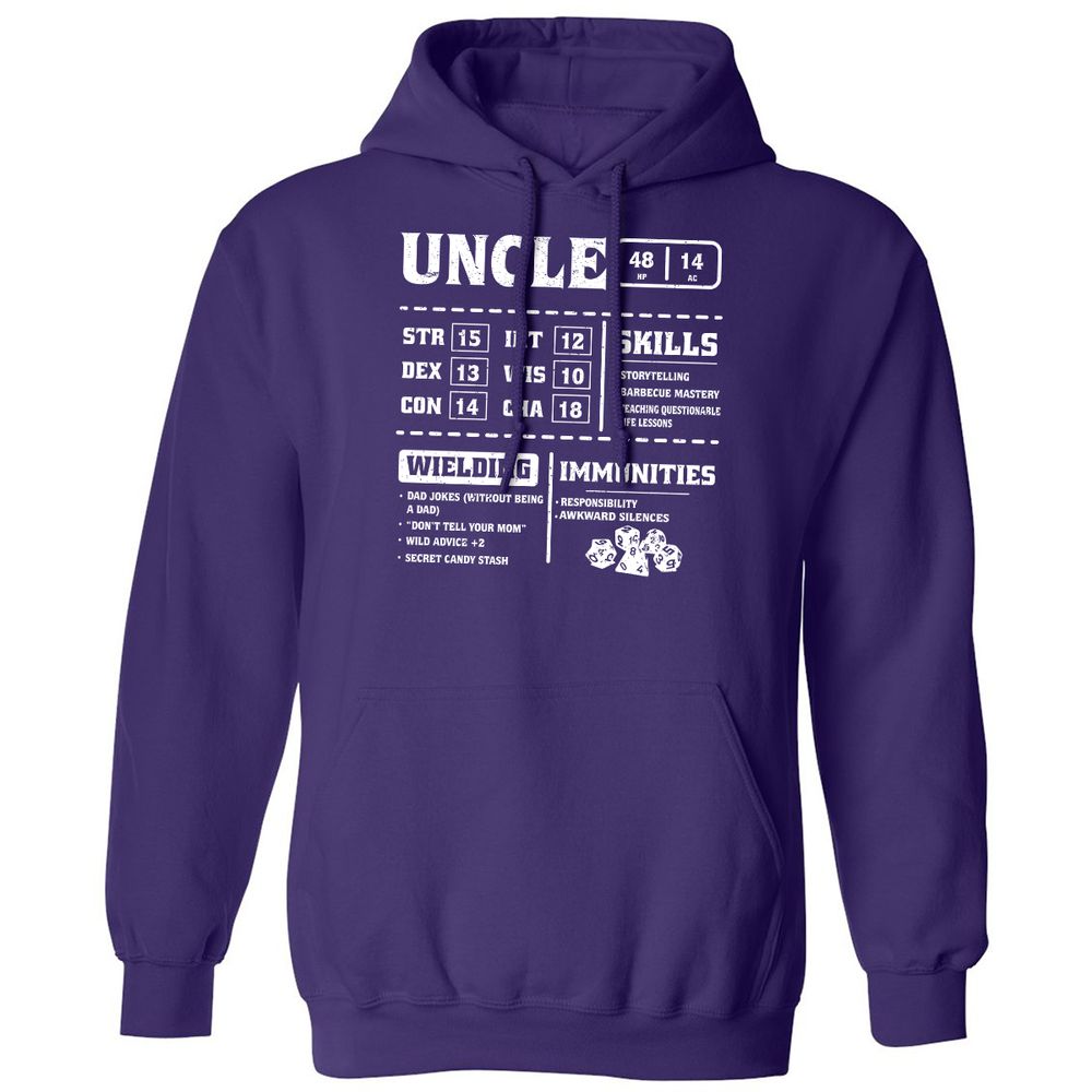 Uncle Stats Classic Unisex Hoodie - Purple - 6