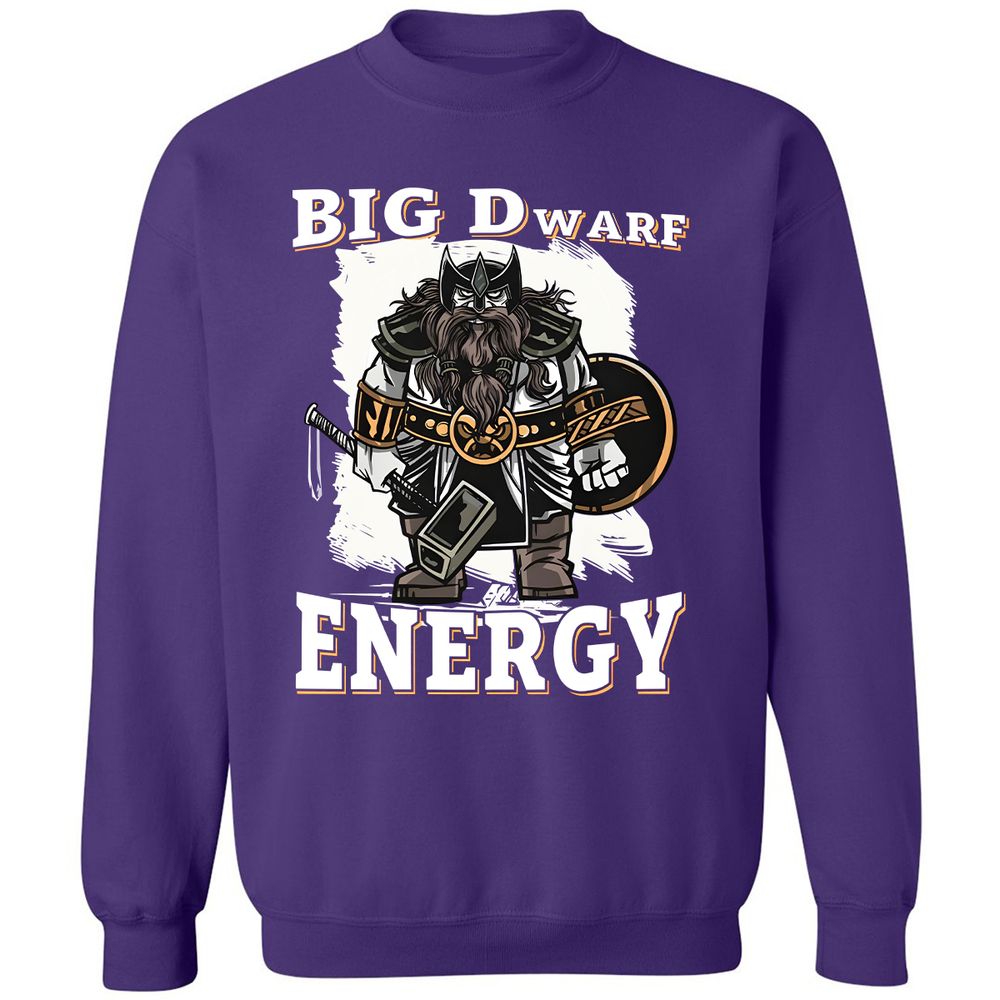 Big Dwarf Energy Classic Unisex Sweatshirt - Purple - 6