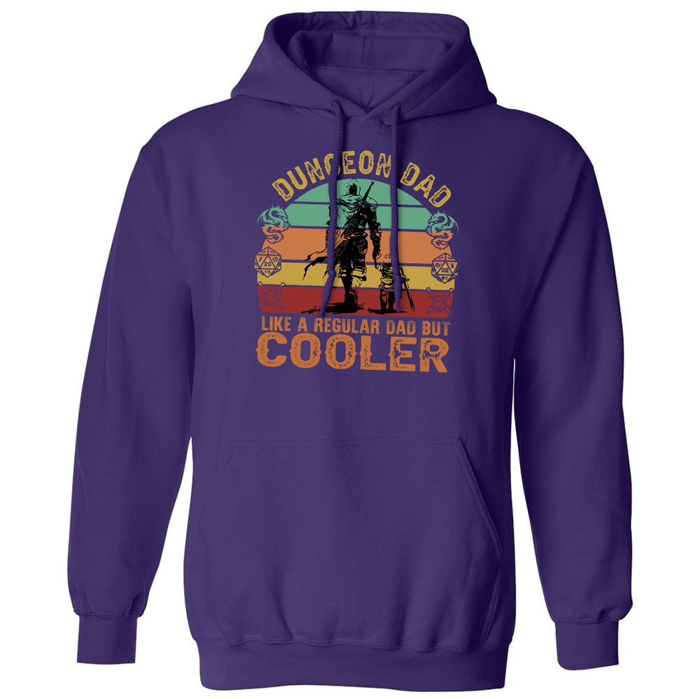 Dungeon Dad Like A Regular Dad Classic Unisex Hoodie - Purple - 6
