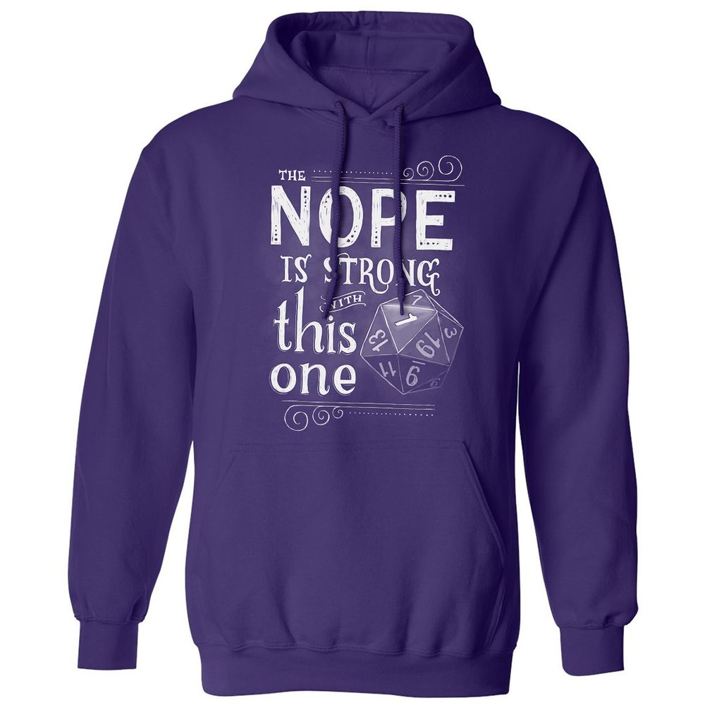 The NOPE is Strong with This One Classic Unisex Hoodie - Purple - 6