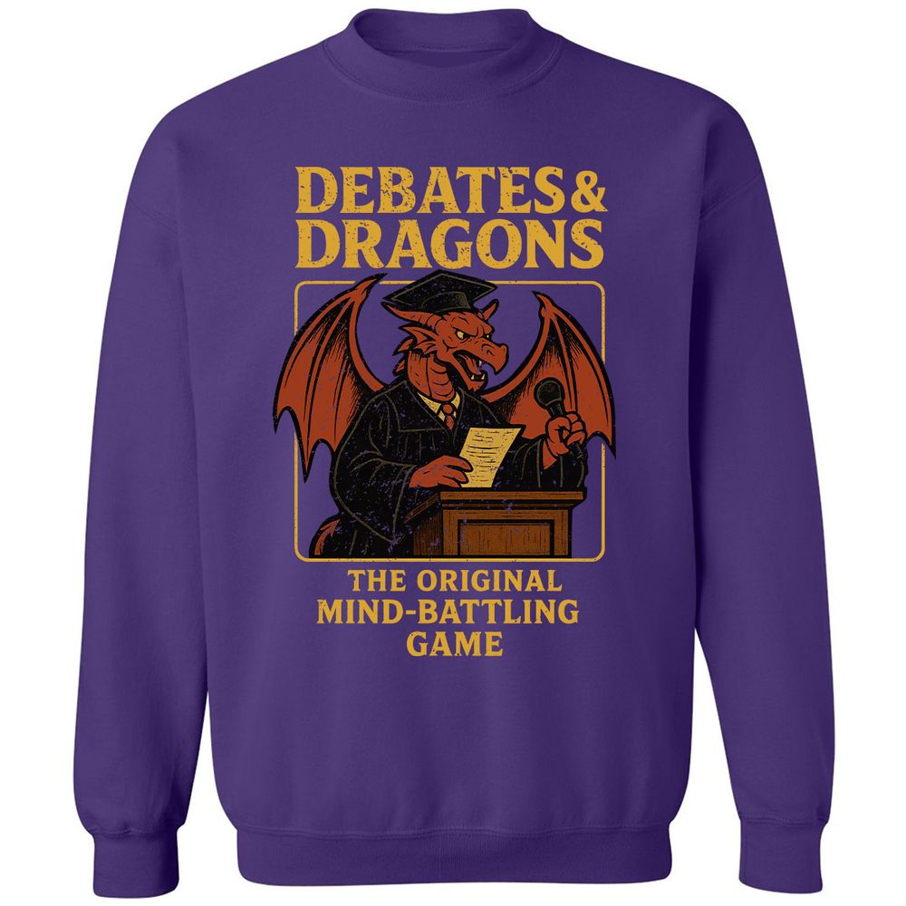 Debates & Dragons Classic Unisex Sweatshirt - Purple - 6