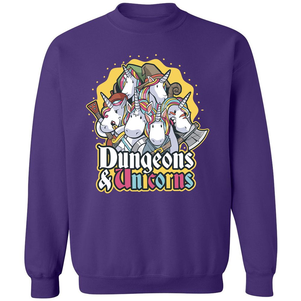 Dungeons And Unicorns Classic Unisex Sweatshirt - Purple - 6