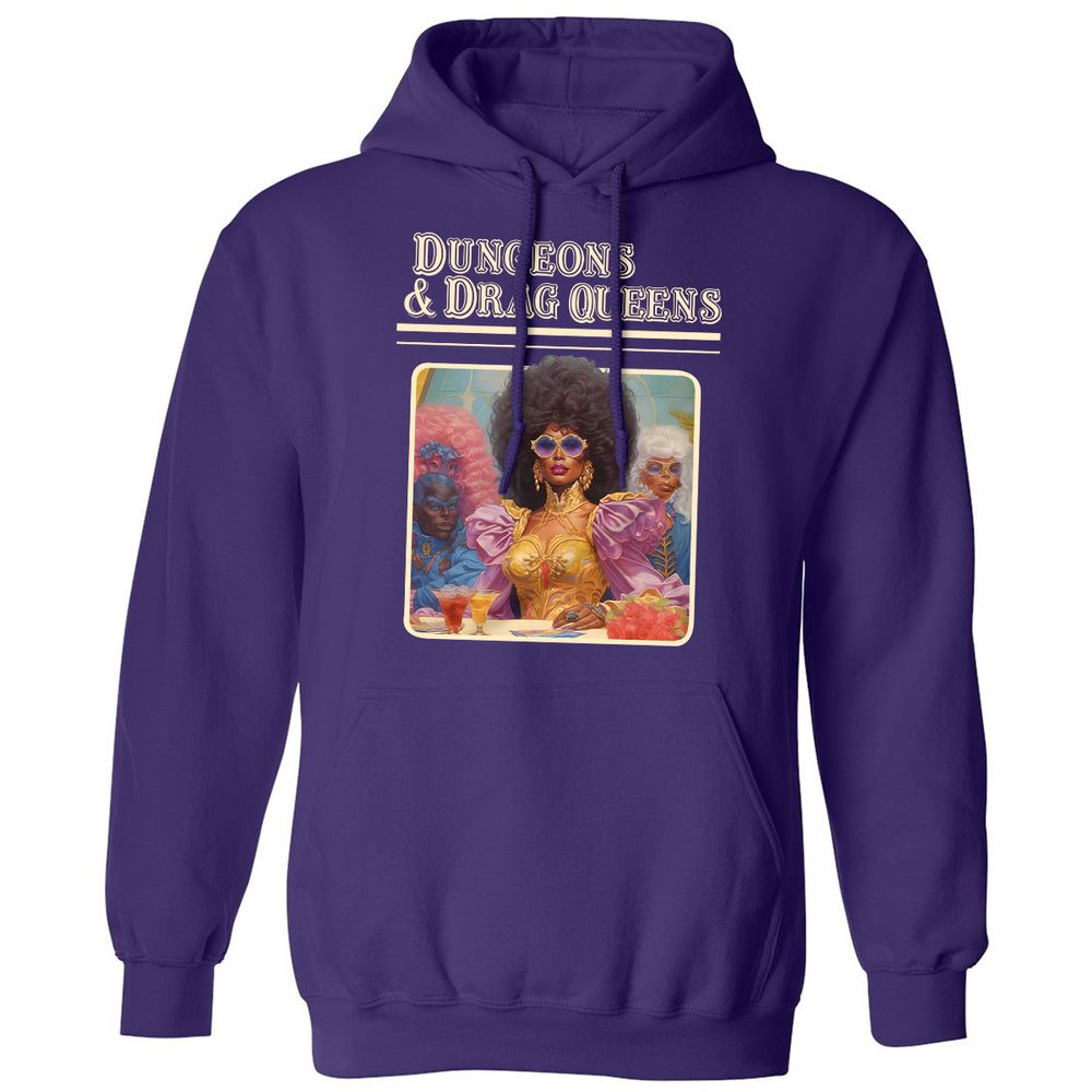 Dungeons & Drag Queens Classic Unisex Hoodie - Purple - 6