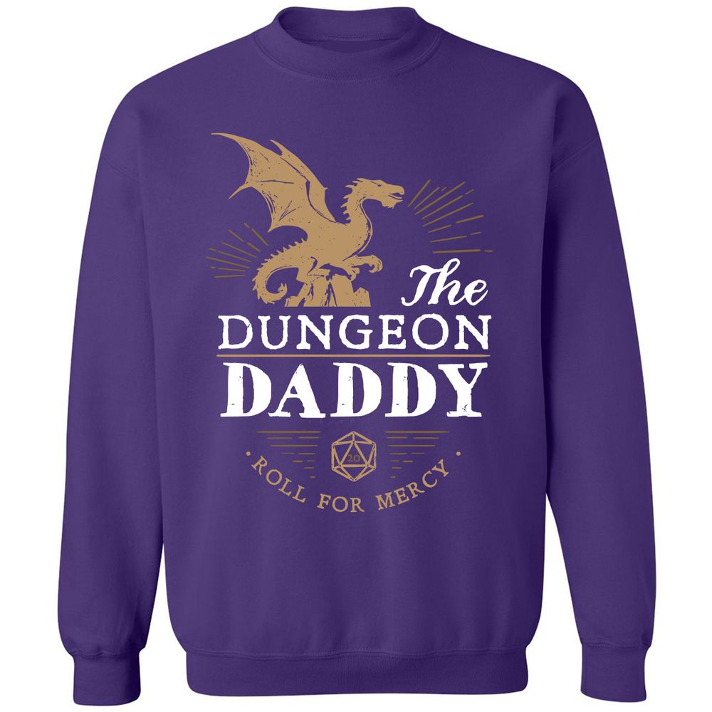 Dungeon Daddy Roll For Mercy Classic Unisex Sweatshirt - Purple - 6