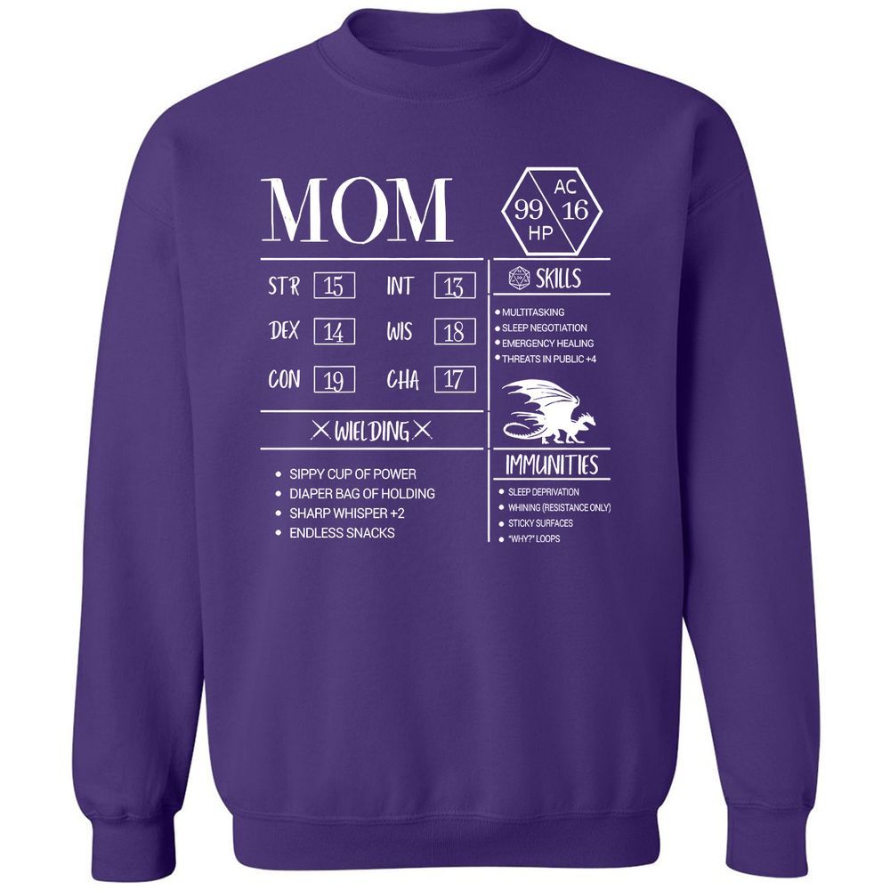 Mom New Classic Unisex Sweatshirt - Purple - 6