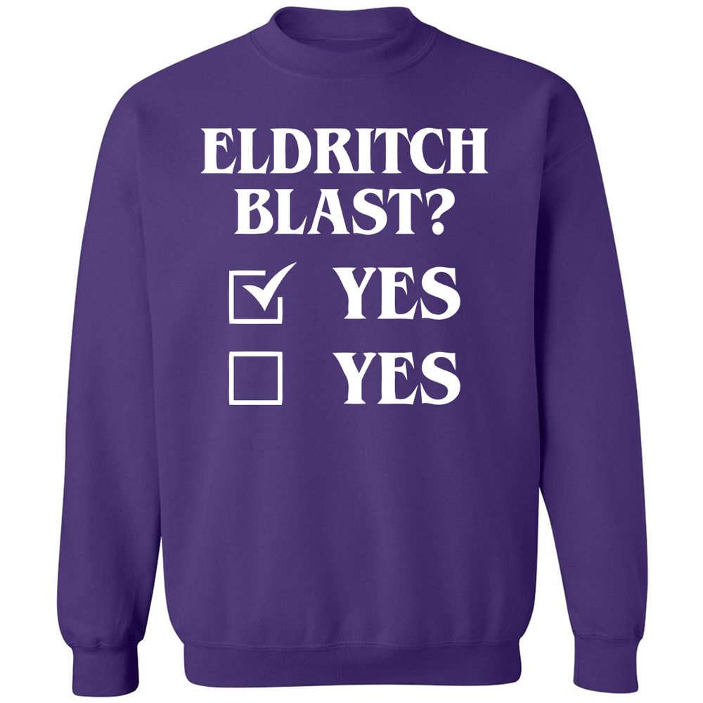 Eldritch Blast Yes Classic Unisex Sweatshirt - Purple - 6