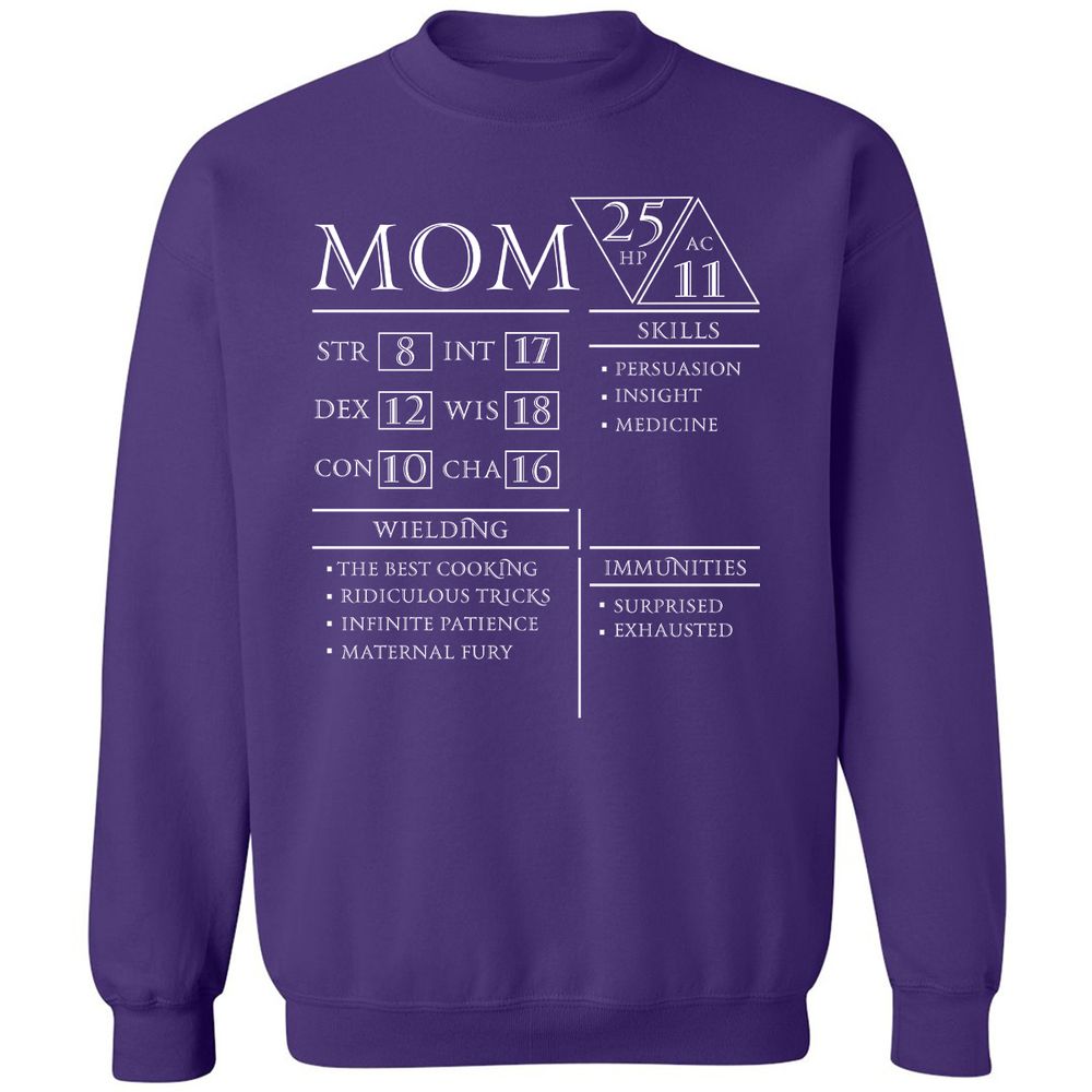 Mom Stats - Purple - 6