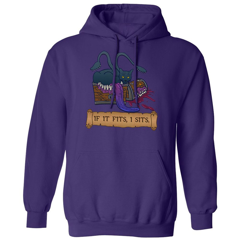 If It Fits I Sits Classic Unisex Hoodie - Purple - 6