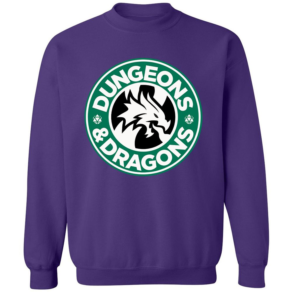 D&D Coffee Classic Unisex Sweatshirt - Purple - 6