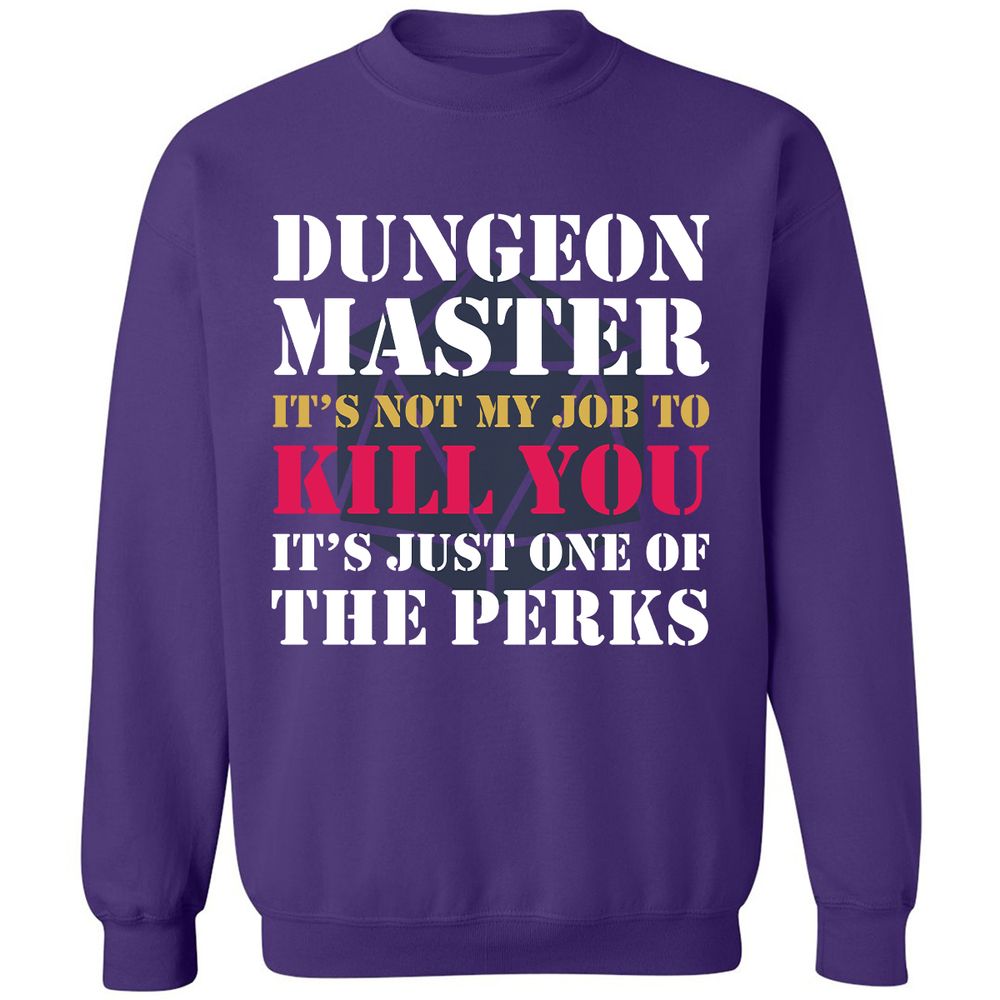 DUNGEON MASTER NOT MY JOB Classic Unisex Sweatshirt - Purple - 6