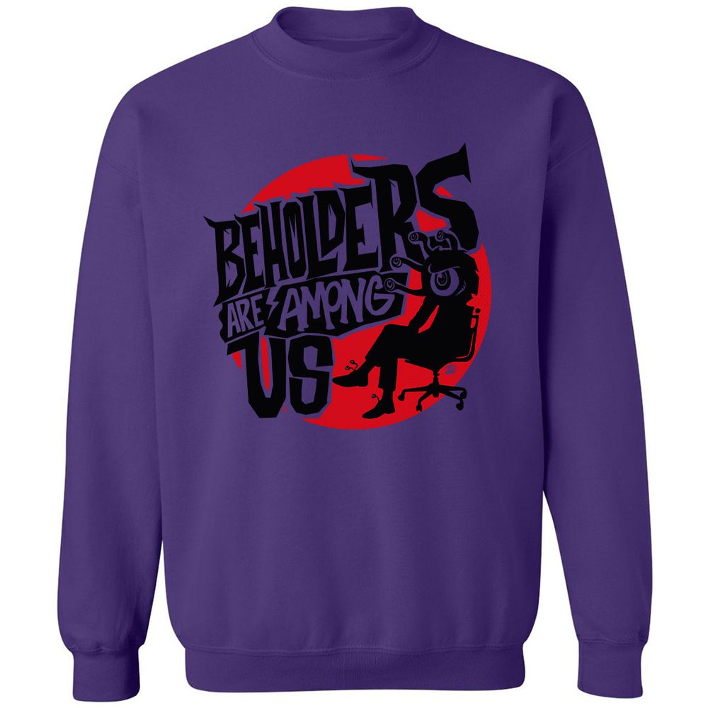 Beholders Are Among Us Classic Unisex Sweatshirt - Purple - 6