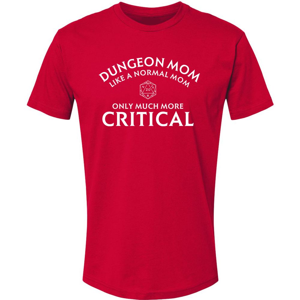 Dungeon Mom Normal Mom Premium Unisex T-Shirt - Red - 6