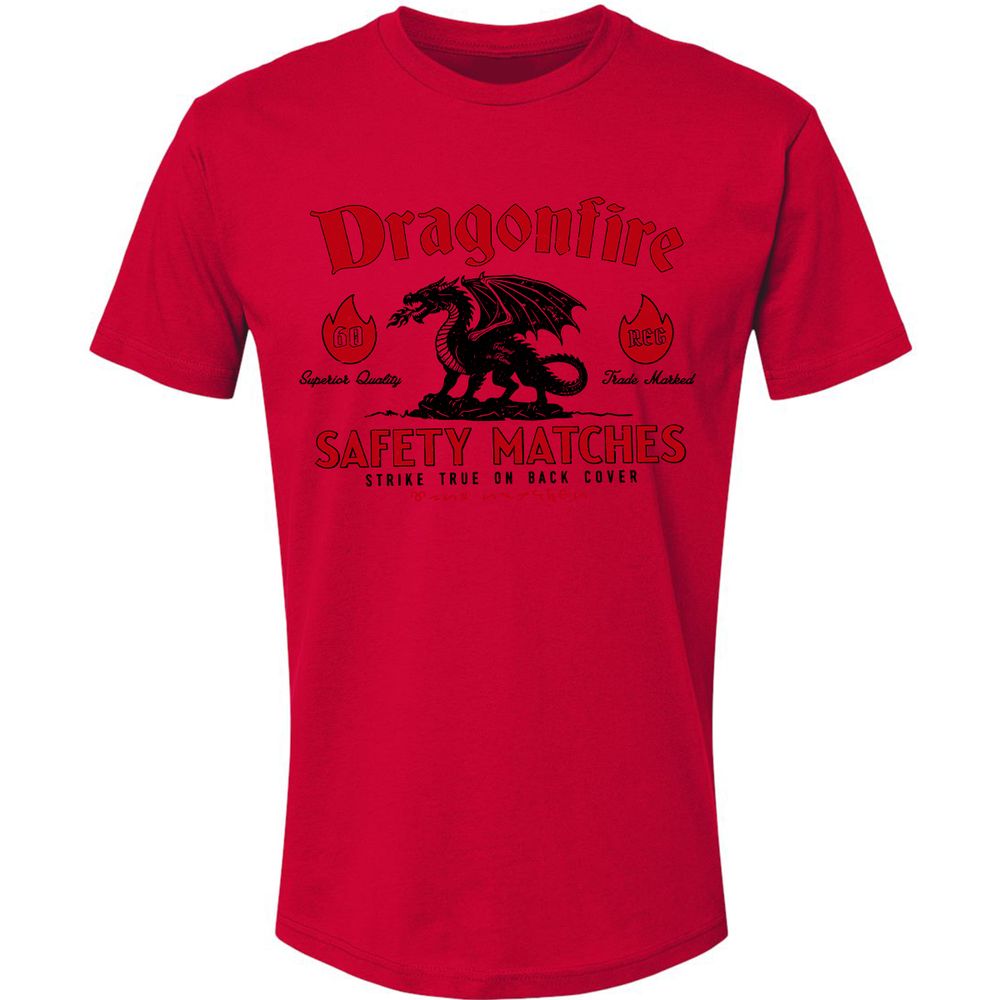 Dragonfire Premium Unisex T-Shirt - Red - 6