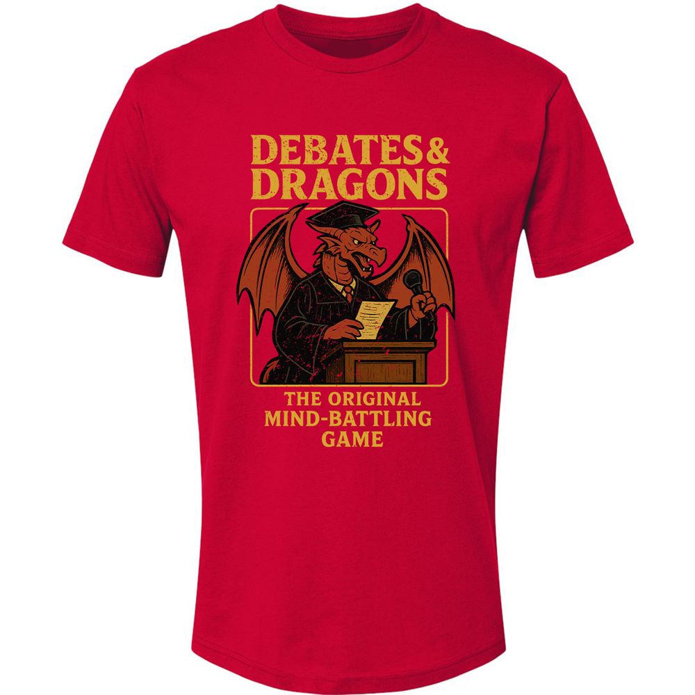 Debates & Dragons Premium Unisex T-Shirt - Red - 6
