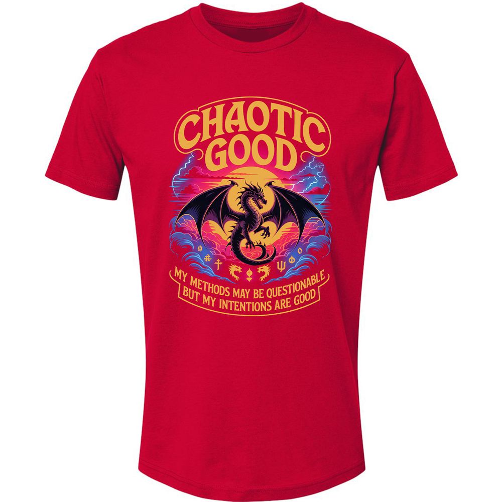 Chaotic Good Premium Unisex T-Shirt - Red - 6