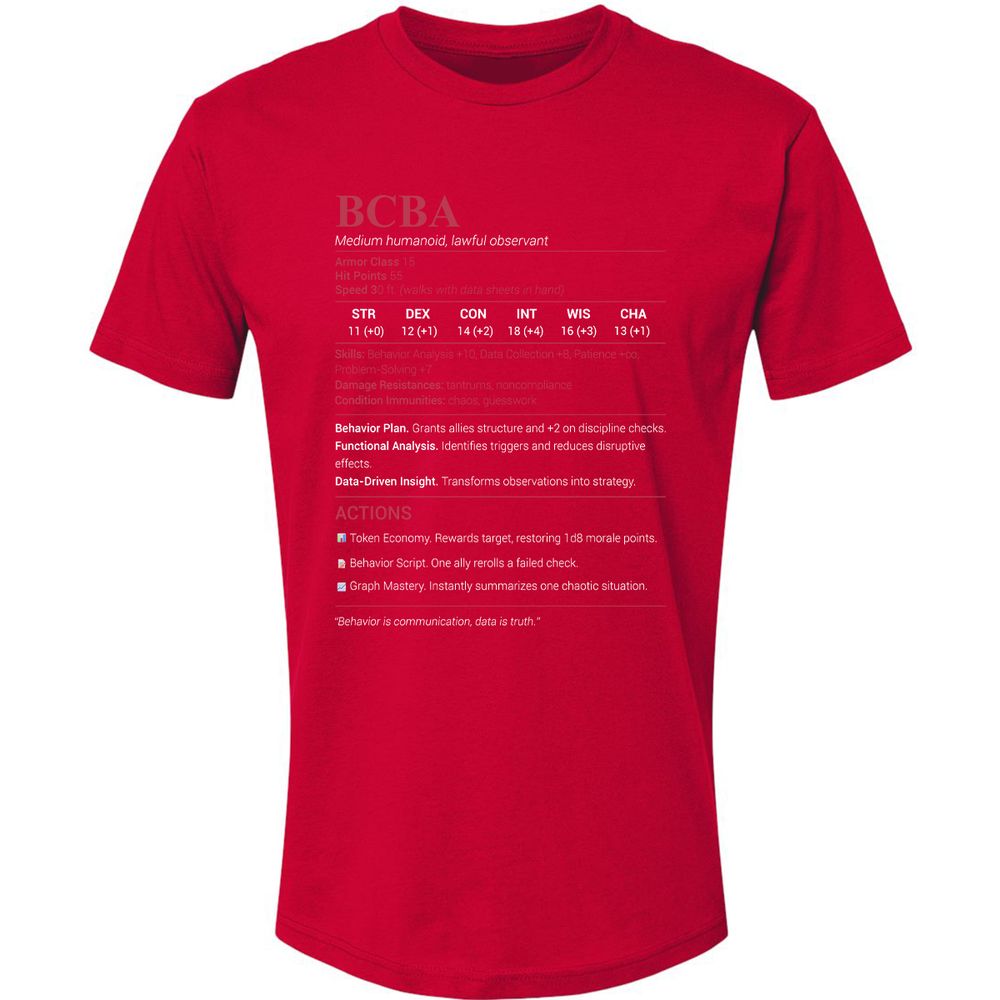 BCBA Premium Unisex T-Shirt - Red - 6