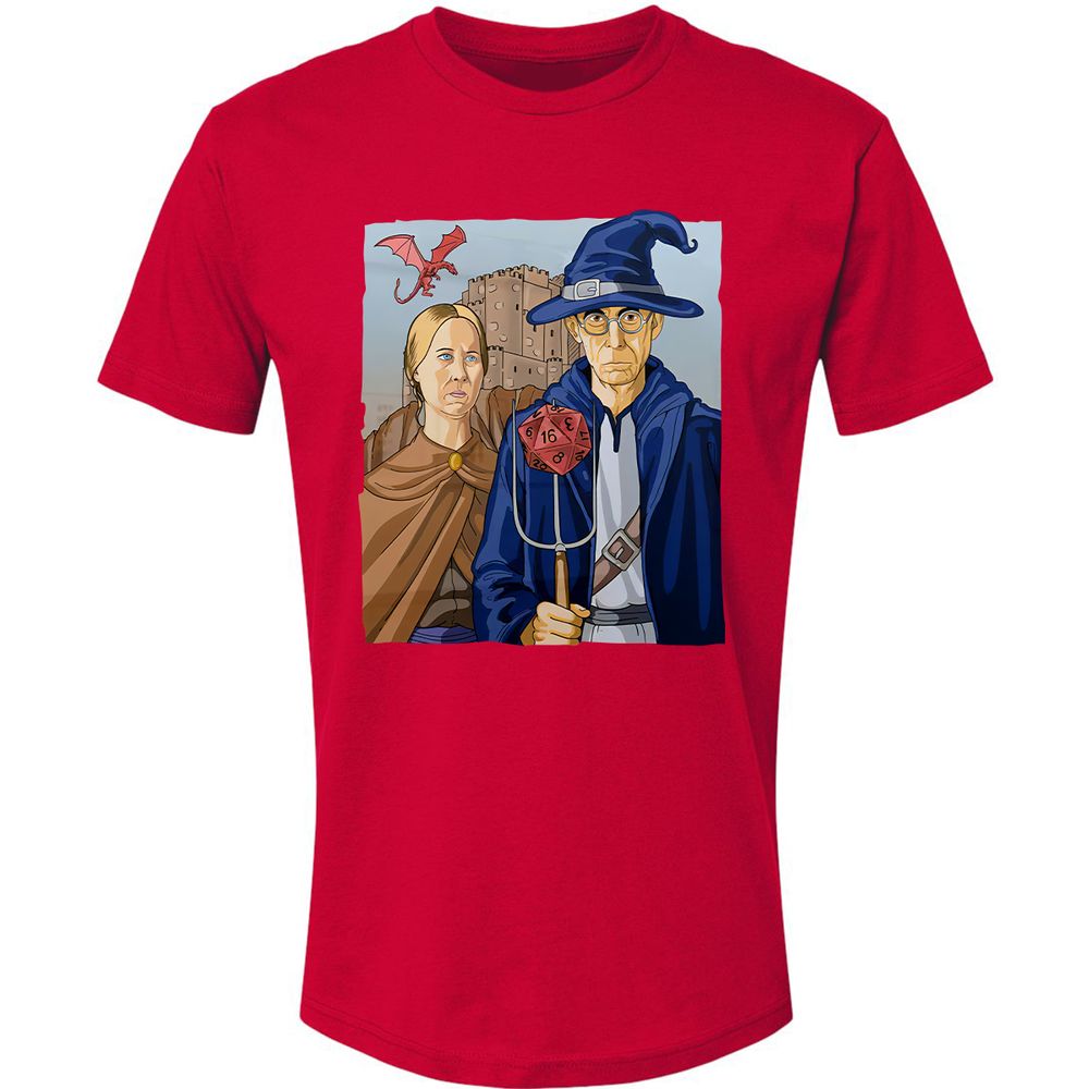 DnD Gothic Premium Unisex T-Shirt - Red - 6