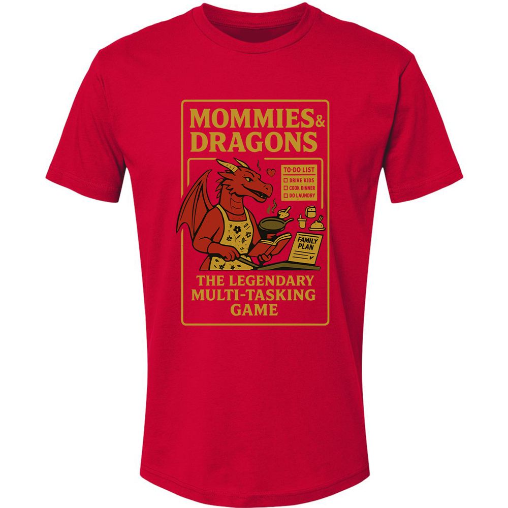 Mommies & Dragons Premium Unisex T-Shirt - Red - 6