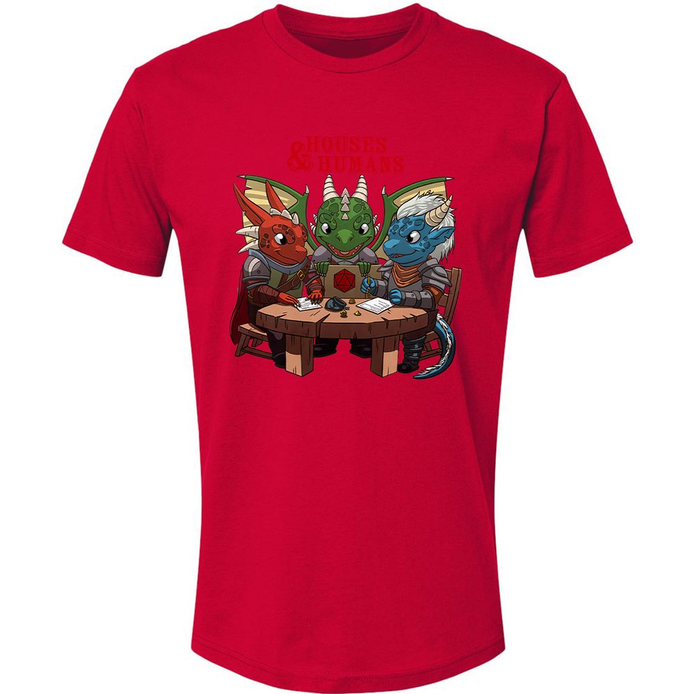 Houses & Humans Premium Unisex T-Shirt - Red - 6