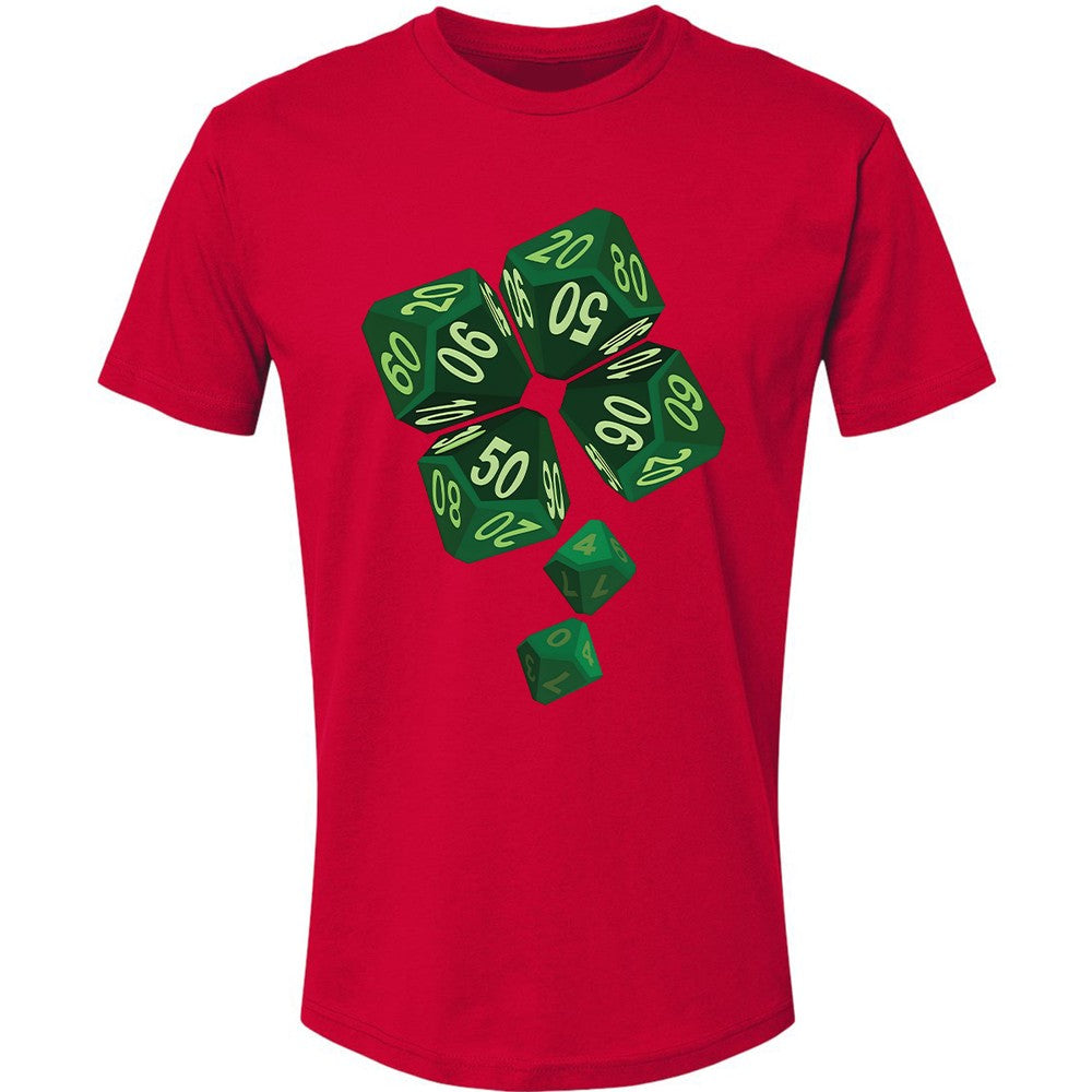 Dice Clover Premium Unisex T-Shirt - Red - 6