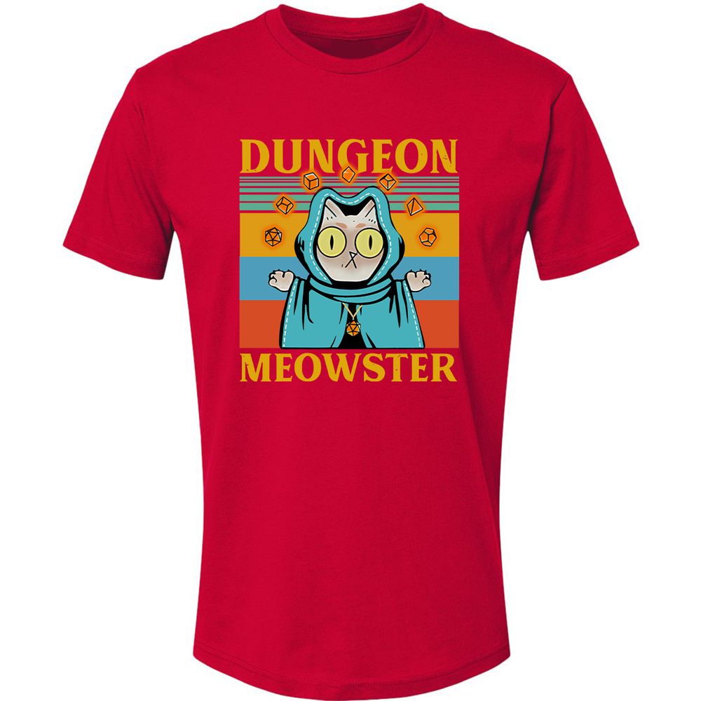 Dungeon Meowster Premium Unisex T-Shirt - Red - 6