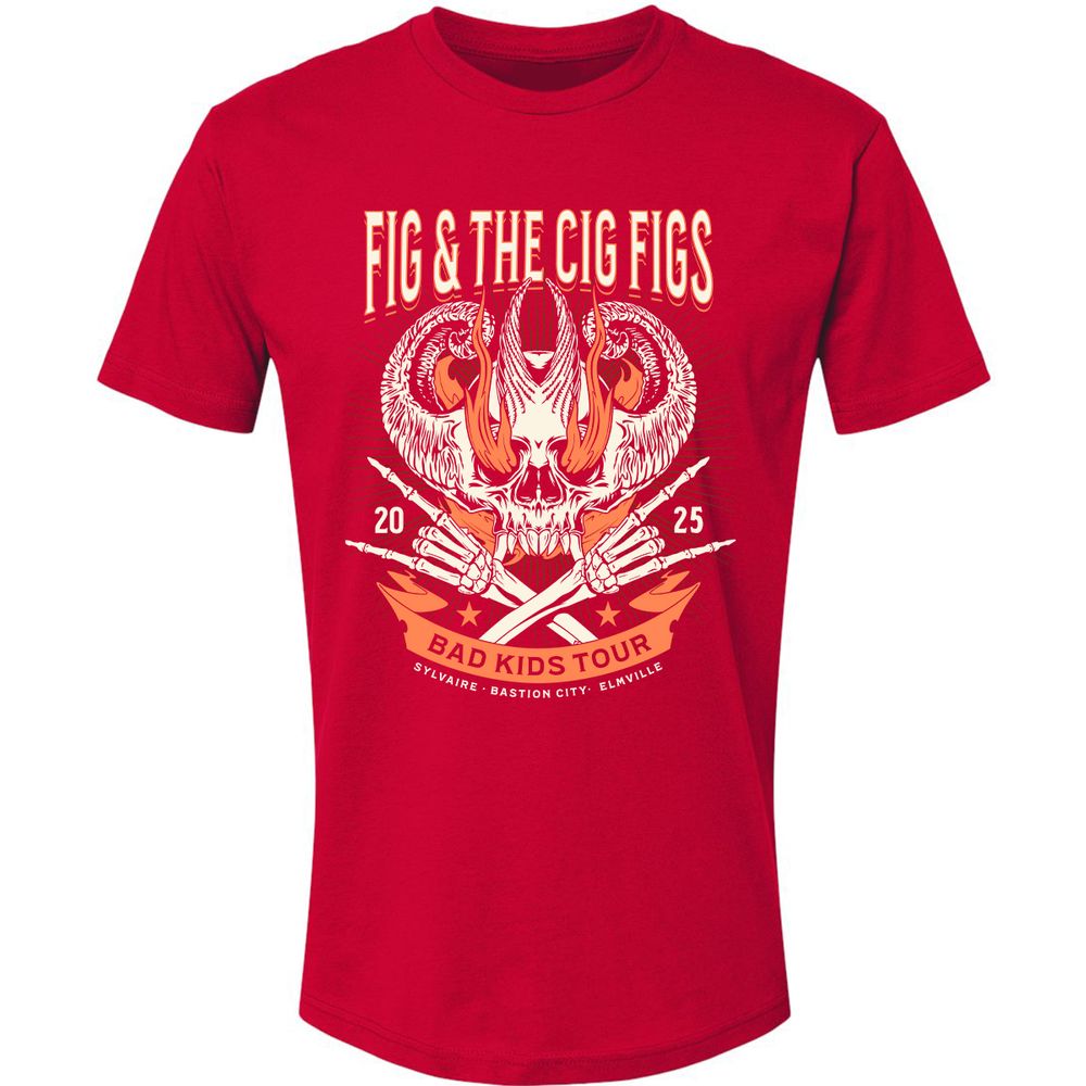 Fig and the Cig Figs, Dimension 20 Premium Unisex T-Shirt - Red - 6