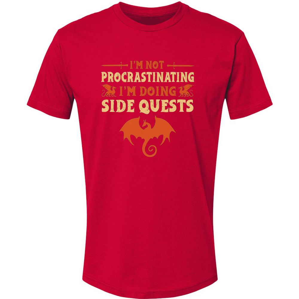 I'm Doing Side Quests Premium Unisex T-Shirt - Red - 6