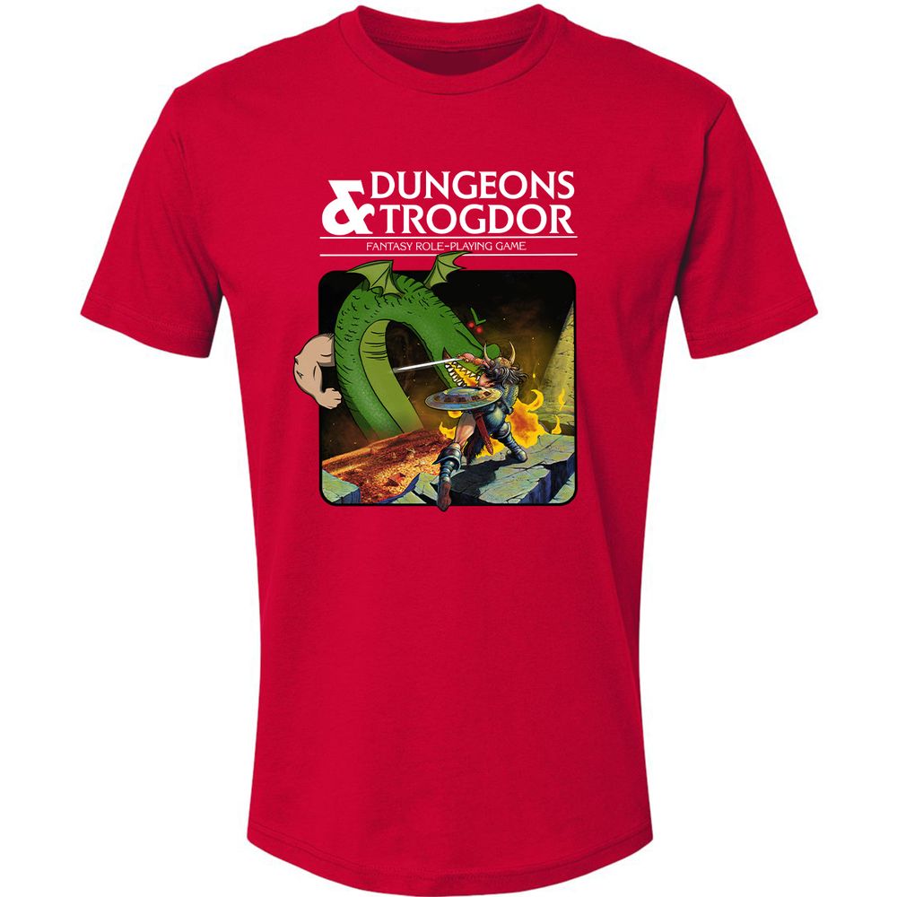 Trogdor Premium Unisex T-Shirt - Red - 6
