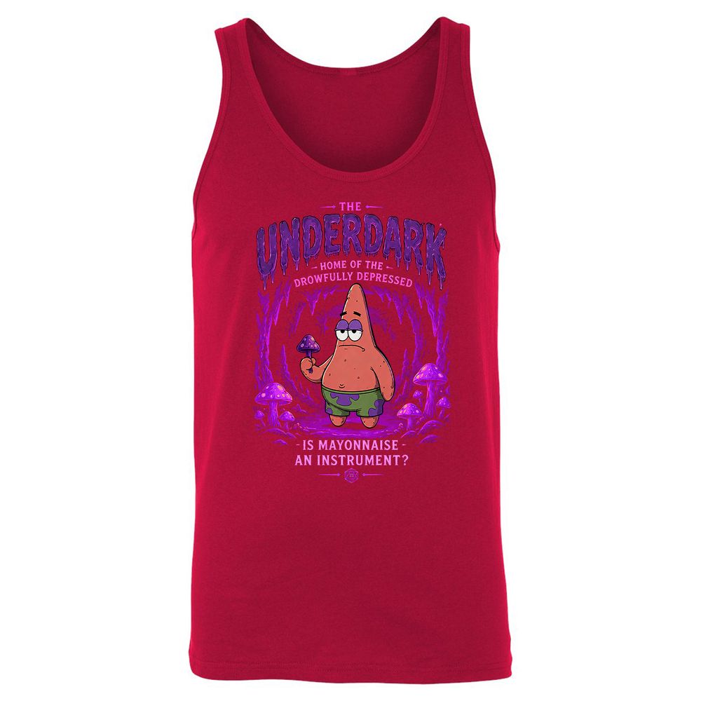 The Underdark Unisex Jersey Tank - Red - 6