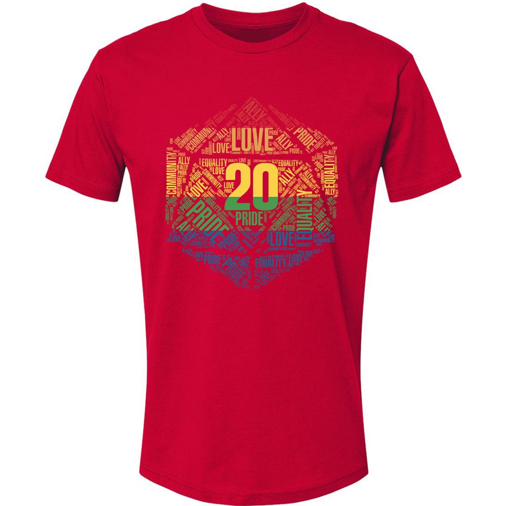 D20 Pride Premium Unisex T-Shirt - Red - 6
