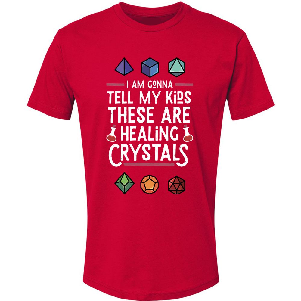 Healing Crystals Premium Unisex T-Shirt - Red - 6