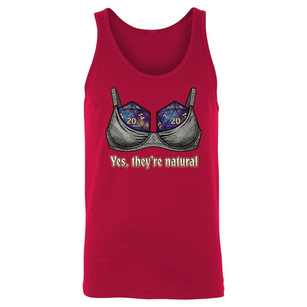 They Are Natural Nat20 Unisex Jersey Tank - Red - 6