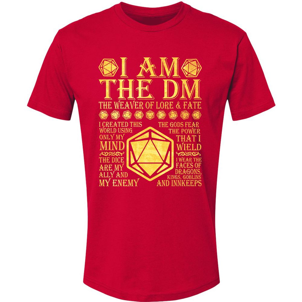 I Am The DM Premium Unisex T-Shirt - Red - 6