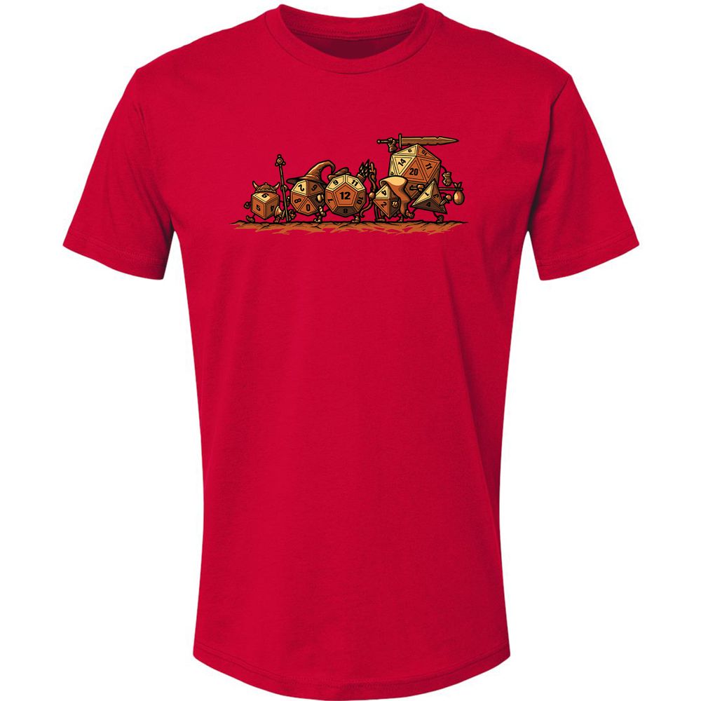 Fellowship Of The Dices Premium Unisex T-Shirt - Red - 6