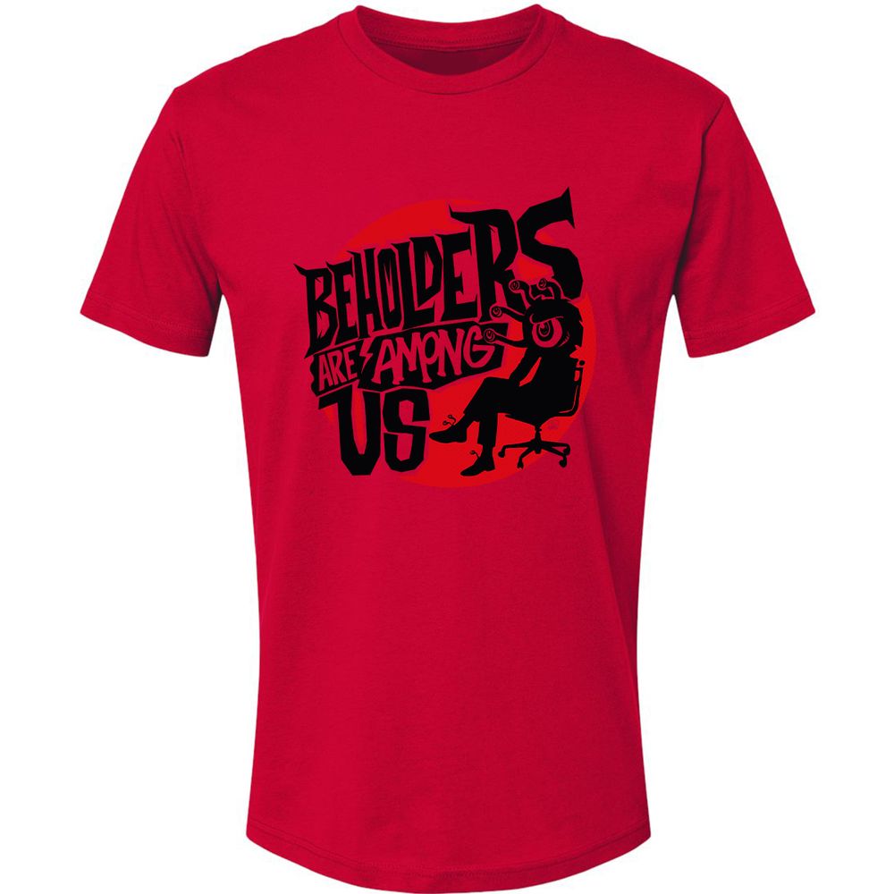 Beholders Are Among Us Premium Unisex T-Shirt - Red - 6