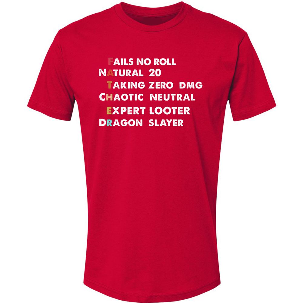 Father D&D Premium Unisex T-Shirt - Red - 6
