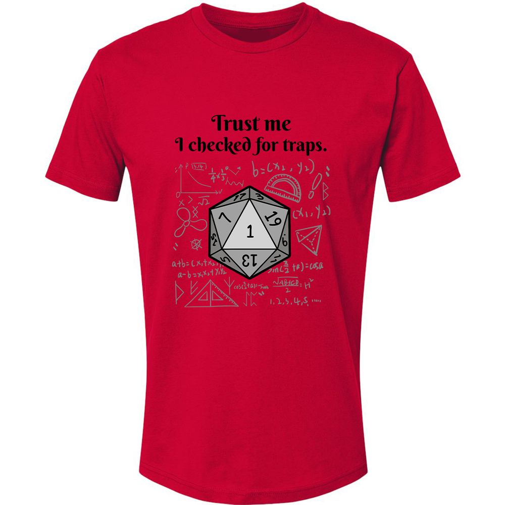 Trust me, I checked for traps. Premium Unisex T-Shirt - Red - 6