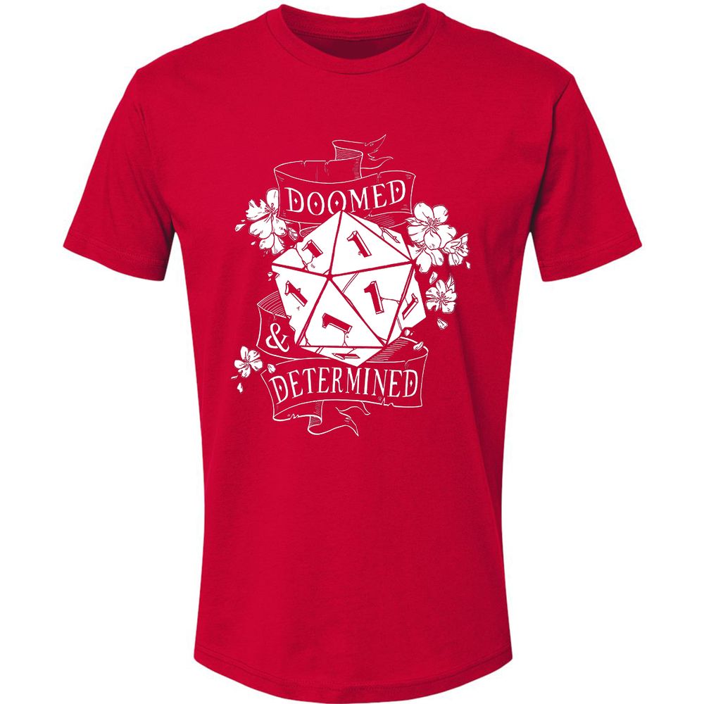 Doomed Determined Premium Unisex T-Shirt - Red - 6