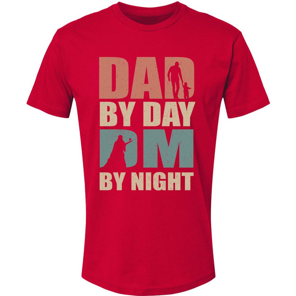 Dad By Day DM By Night - Red - 6
