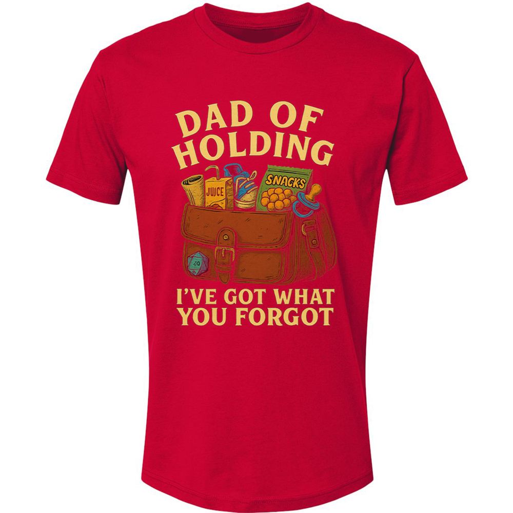 Dad Of Holding Premium Unisex T-Shirt - Red - 6