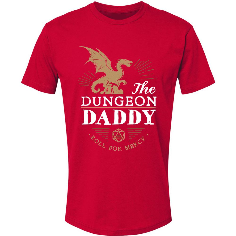 Dungeon Daddy Roll For Mercy Premium Unisex T-Shirt - Red - 6
